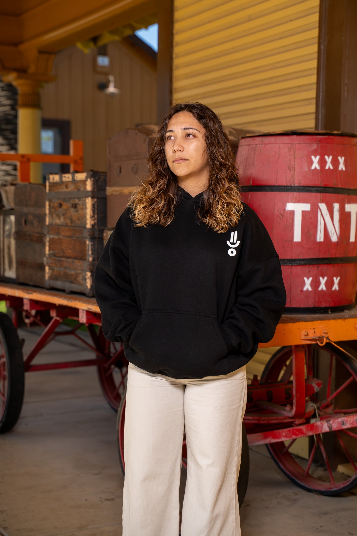 The Person Hoodie- Black & White