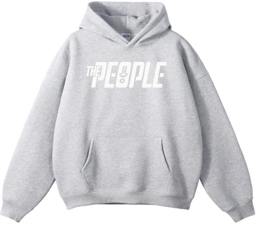 The PEOPLE Oversized Hoodie Gray & Cream